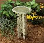 Whitehall Rose Birdbath & Pedestal