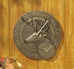 Whitehall Whitetail Thermometer Clock