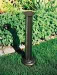 Whitehall Roman Sundial Pedestal Weathered Bronze Moss Green Verdigris