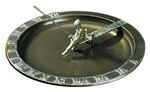 Whitehall Fisherboy Sundial Birdbath