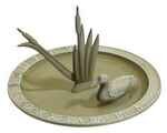Whitehall Loon Sundial Birdbath